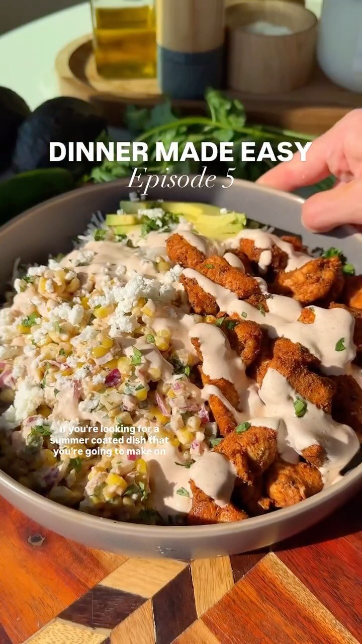 foodiefromvt 게시물 이미지: Street Corn Chicken Bowls✨ Episode 5 of DINNER...