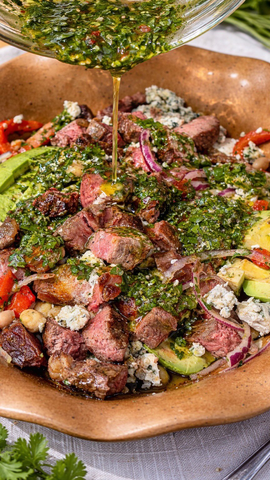 foodiefromvt 게시물 이미지: Marinated White Bean Steak Salad✨A dreamy...