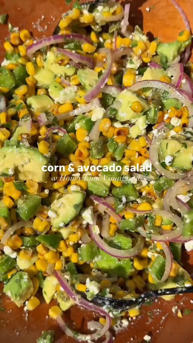 foodiefromvt 게시물 이미지: Zesty Corn & Avocado Salad✨A fresh and vibrant...