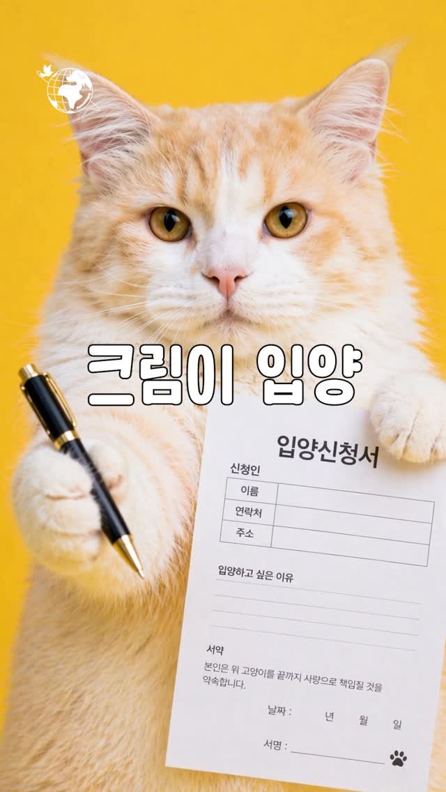 forcatmung_center 게시물 이미지: 왕크니까 왕귀여운 크림이의 가족이 되어주세요🤍

동물보호의 뜻을 함께해 주세요 
📌...