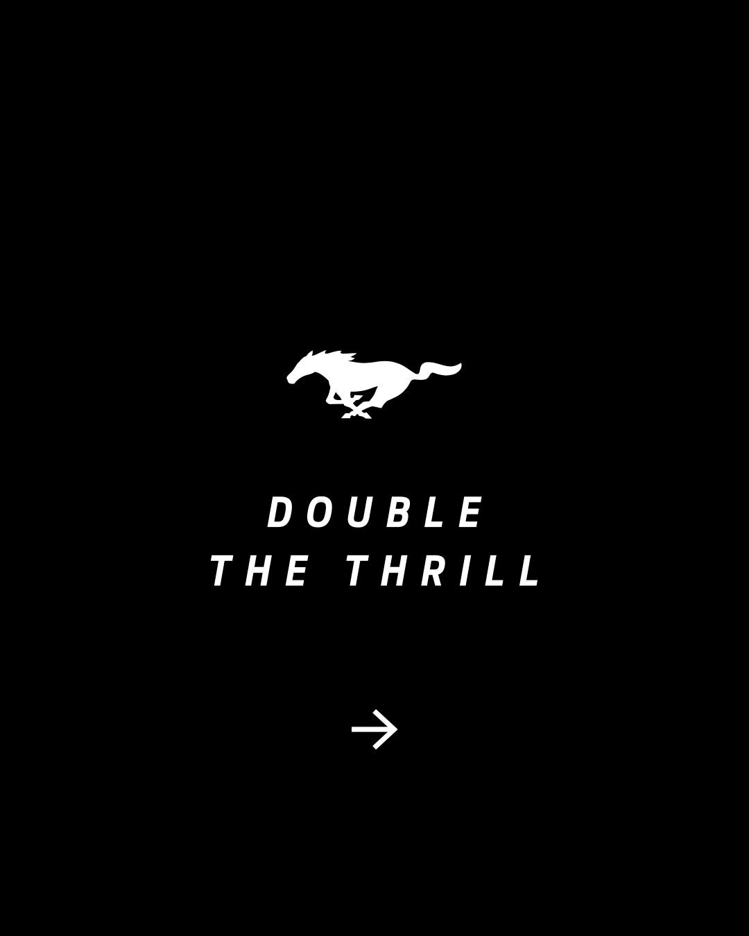 Photo shared by Ford Mustang on December 16, 2025 tagging @francescafioresi. May be a graphic of poster and text that says 'DOUBLE THE THRILL'.