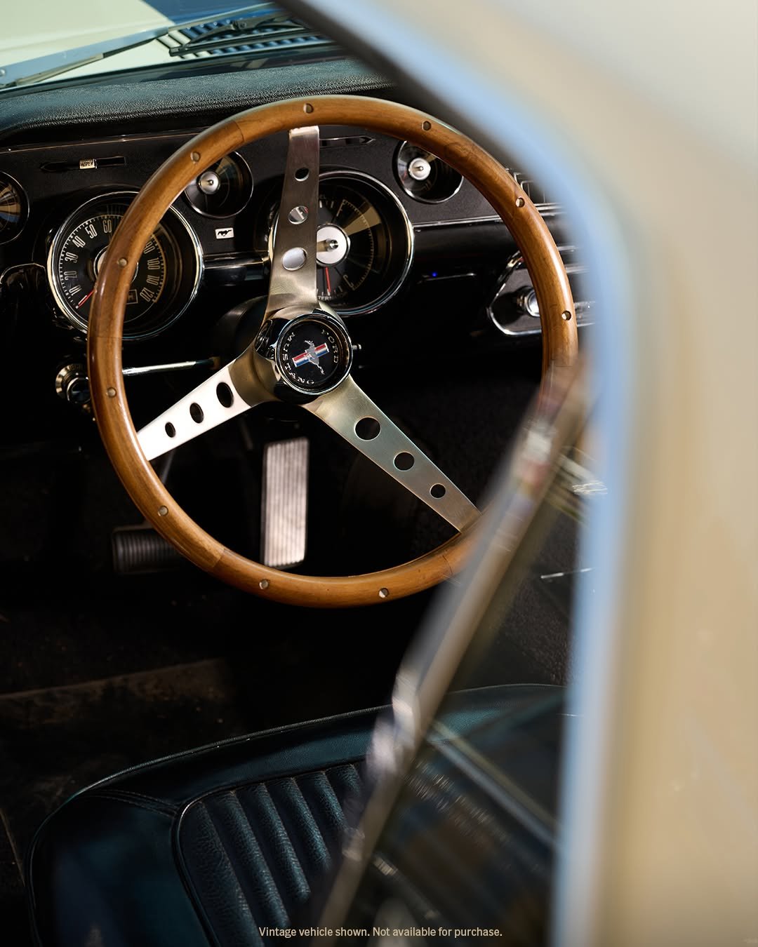 Photo by Ford Mustang on December 31, 2025. May be an image of rearview mirror, roadster, wheel and text.