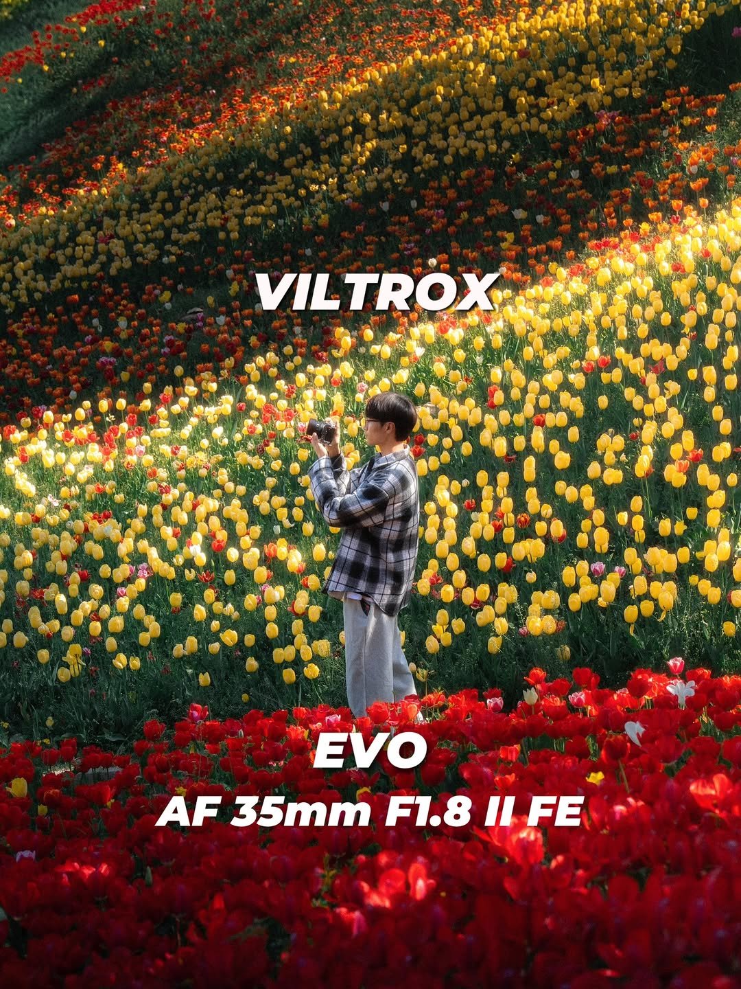 Photo shared by 🇰🇷여행 포토 크리에이터 윤찬영 | 인생샷달인 on April 27, 2026 tagging @viltrox.official. May be an image of ‎magazine, poster and ‎text that says '‎VILTROX 下種公 EVO AF 35mm AF35mmF1.8ILFE F1.8 F1.8I|FE II FE أجه‎'‎‎.