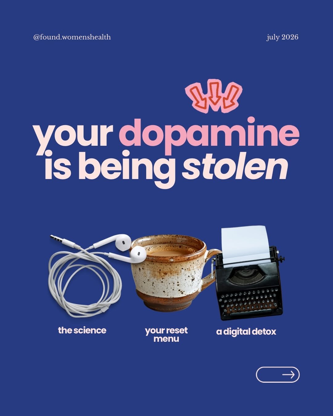 found.womenshealth 게시물 이미지: your dopamine is being stolen... and your...
