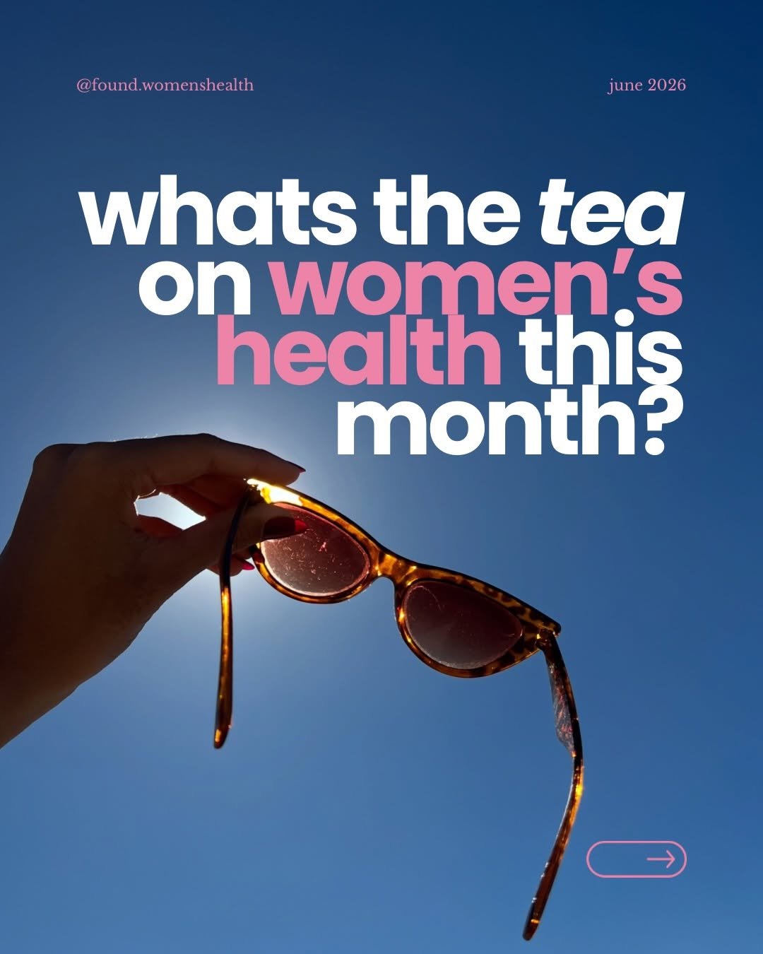 found.womenshealth 게시물 이미지: the TEA on women’s health this month...