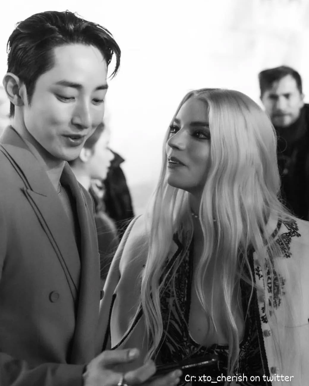 Photo shared by Lee Soo Hyuk Australia (fanpage) on January 28, 2023 tagging @leesoohyuk, and @anyataylorjoy.