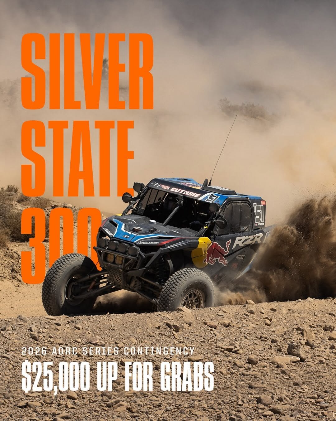 Photo shared by FOX Powered Vehicles on April 13, 2026 tagging @bestinthedesert, @fox, @offroadracerofficial, @unltdoffroadracing, and @americanoffroadchampionship. May be an image of racing vehicles, all-terain vehicle, race car, buggy, dune buggy, poster, wheel and text.