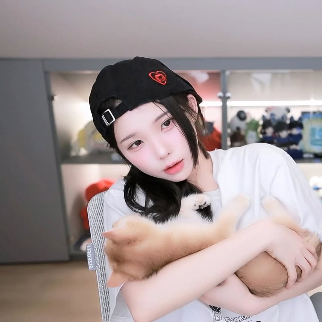 Photo by 우정잉 팬계정🪼 on August 08, 2025. May be an image of 1 person, hat and text.