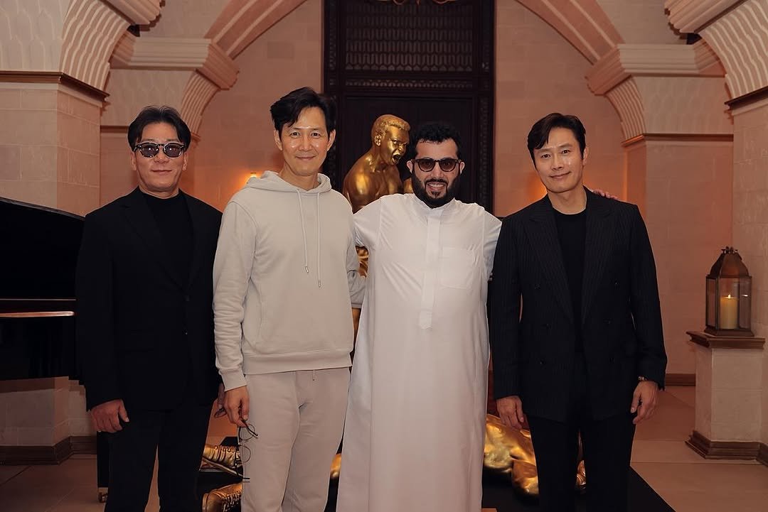 Photo shared by TURKI ALALSHIKH تركي آل الشيخ on October 17, 2025 tagging @byunghun0712, @from_jjlee, and @squidgamenetflix.