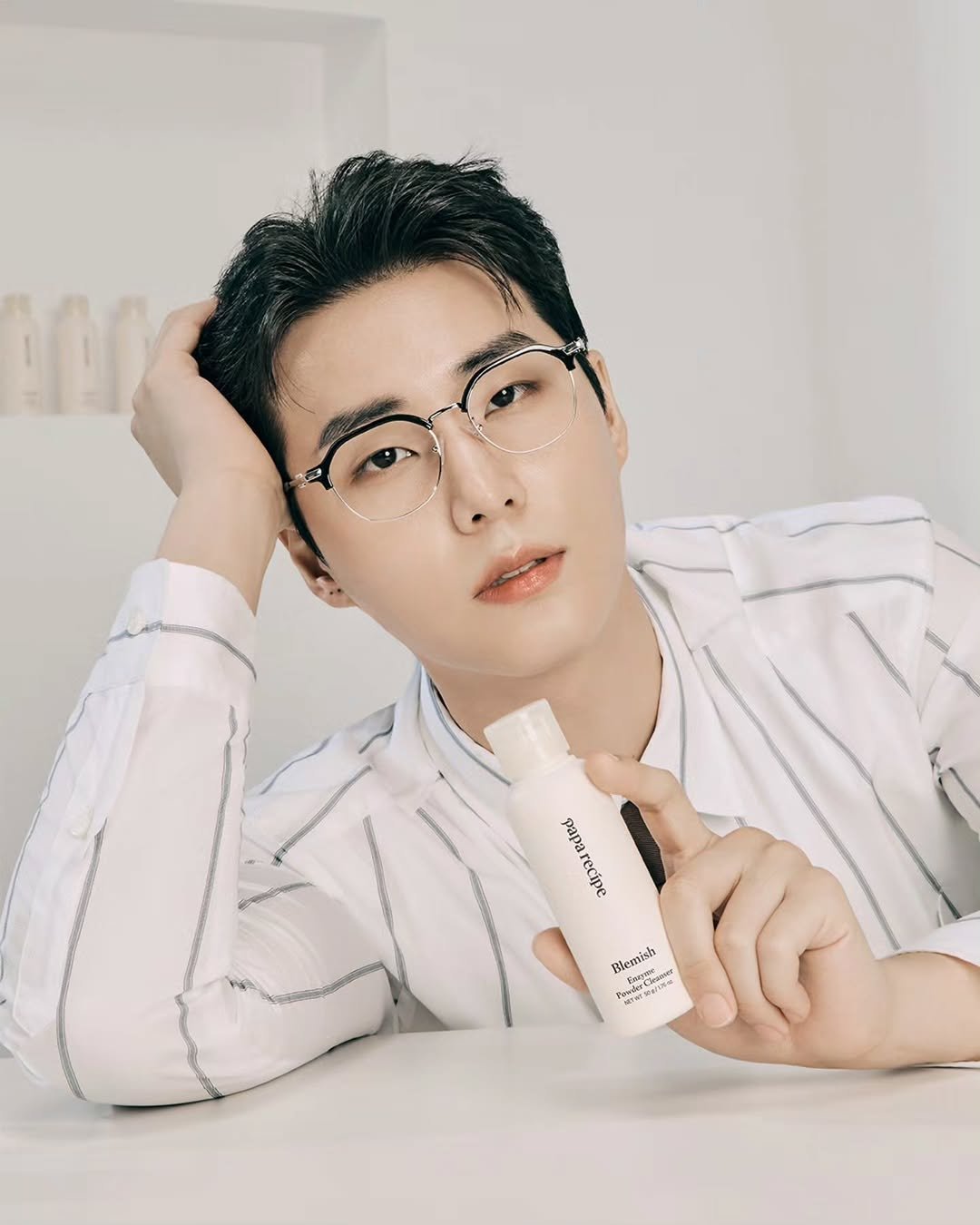 Photo by Day6 YoungK on November 03, 2025. May be an image of one or more people, hair, hair product, hand cream, lotion and text.