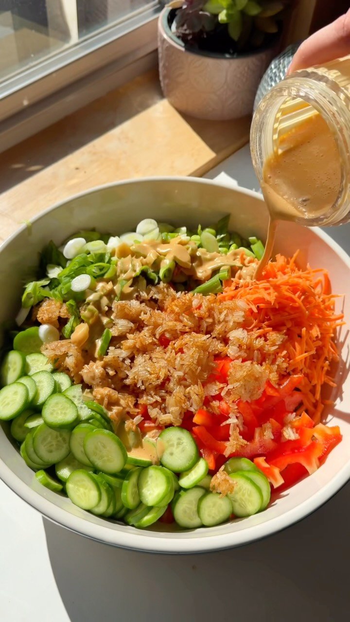 frommybowl 게시물 이미지: High-Protein Crispy Rice Salad 💥 Comment...