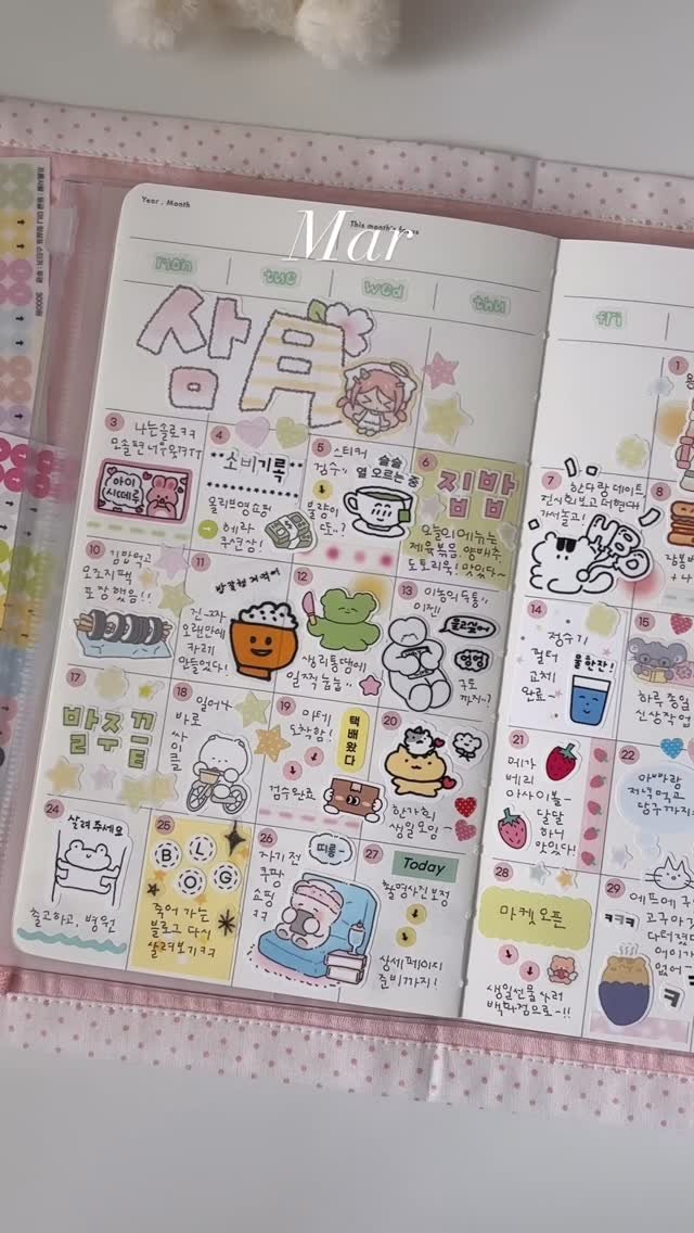 fromsawol 게시물 이미지: 8월에 올리는 3월 먼슬리 다꾸..!
한 번 밀리니 끝이 없구요 🥹