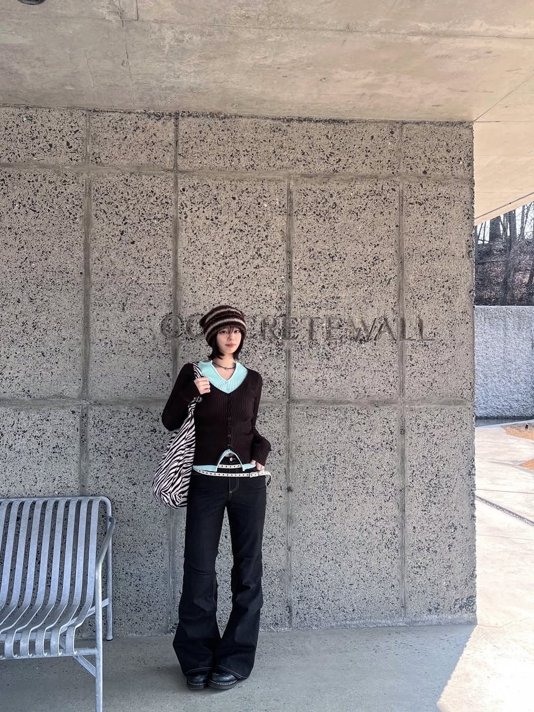 Photo shared by 세영 on March 10, 2026 tagging @kijiko_okijik. May be an image of standing, bowler hat and text.