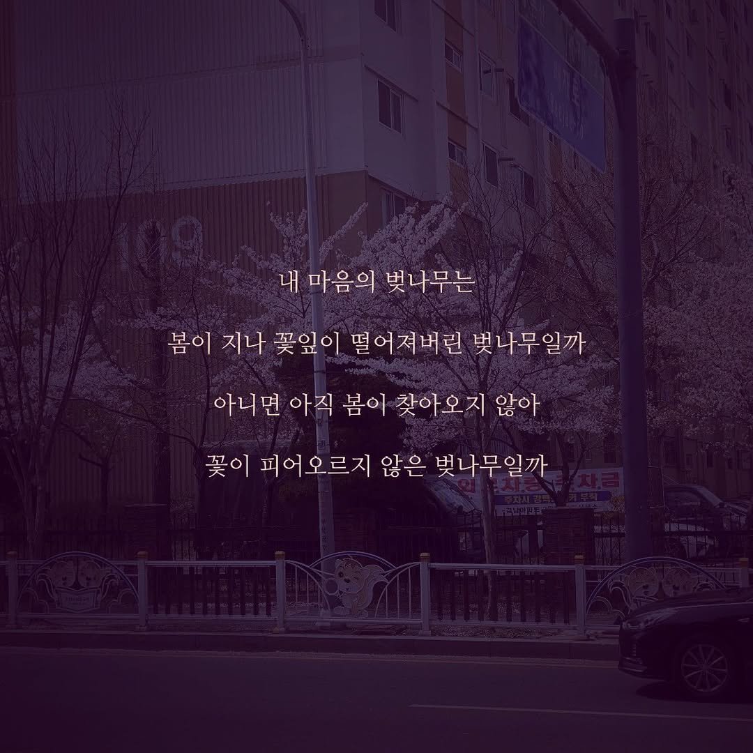 Photo by 감성글귀🌙 on April 09, 2021.