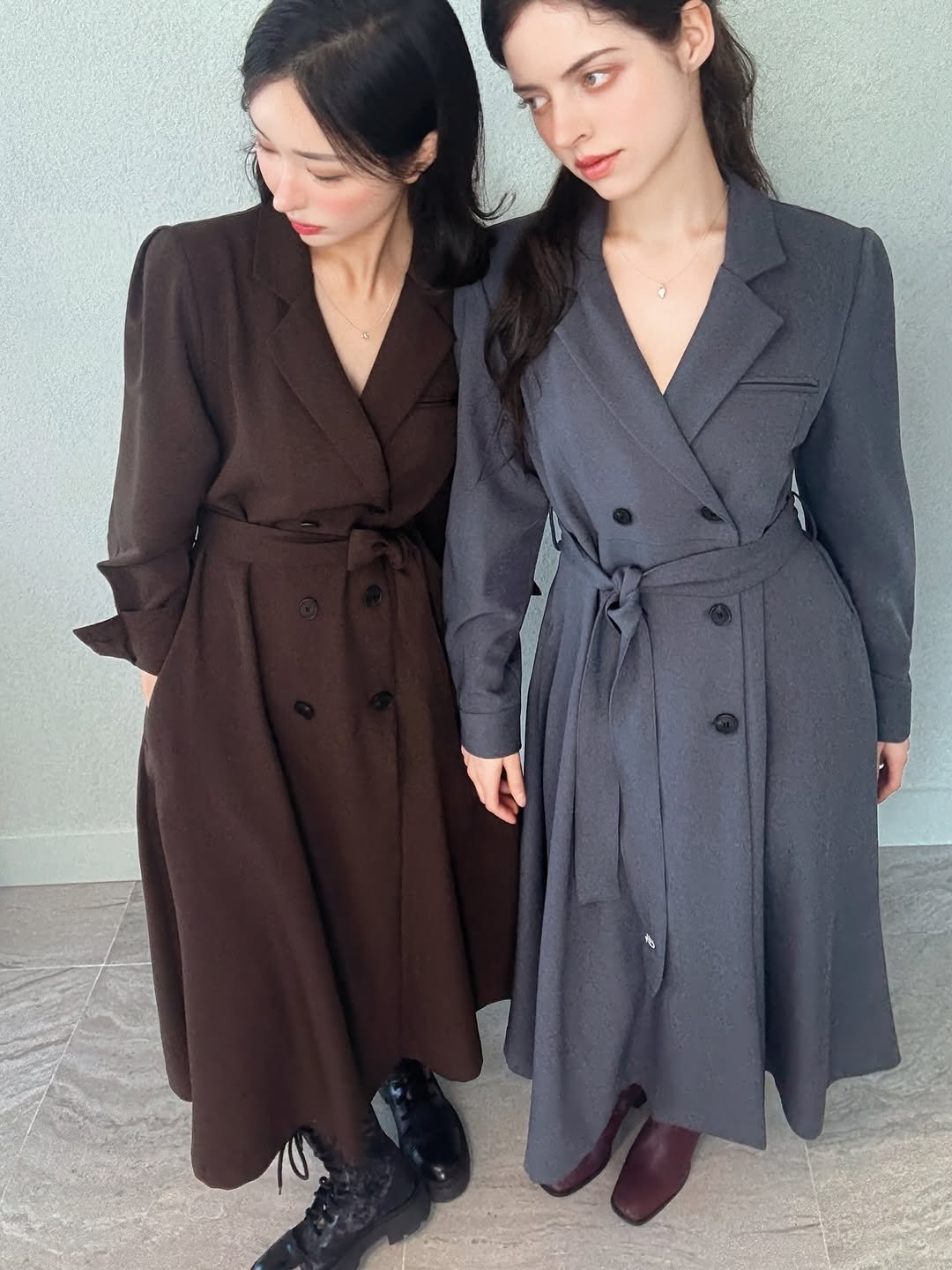 Photo by Jihye Seo on September 14, 2025. May be an image of 2 people, duffle coat, overcoat, suit, parka and text.