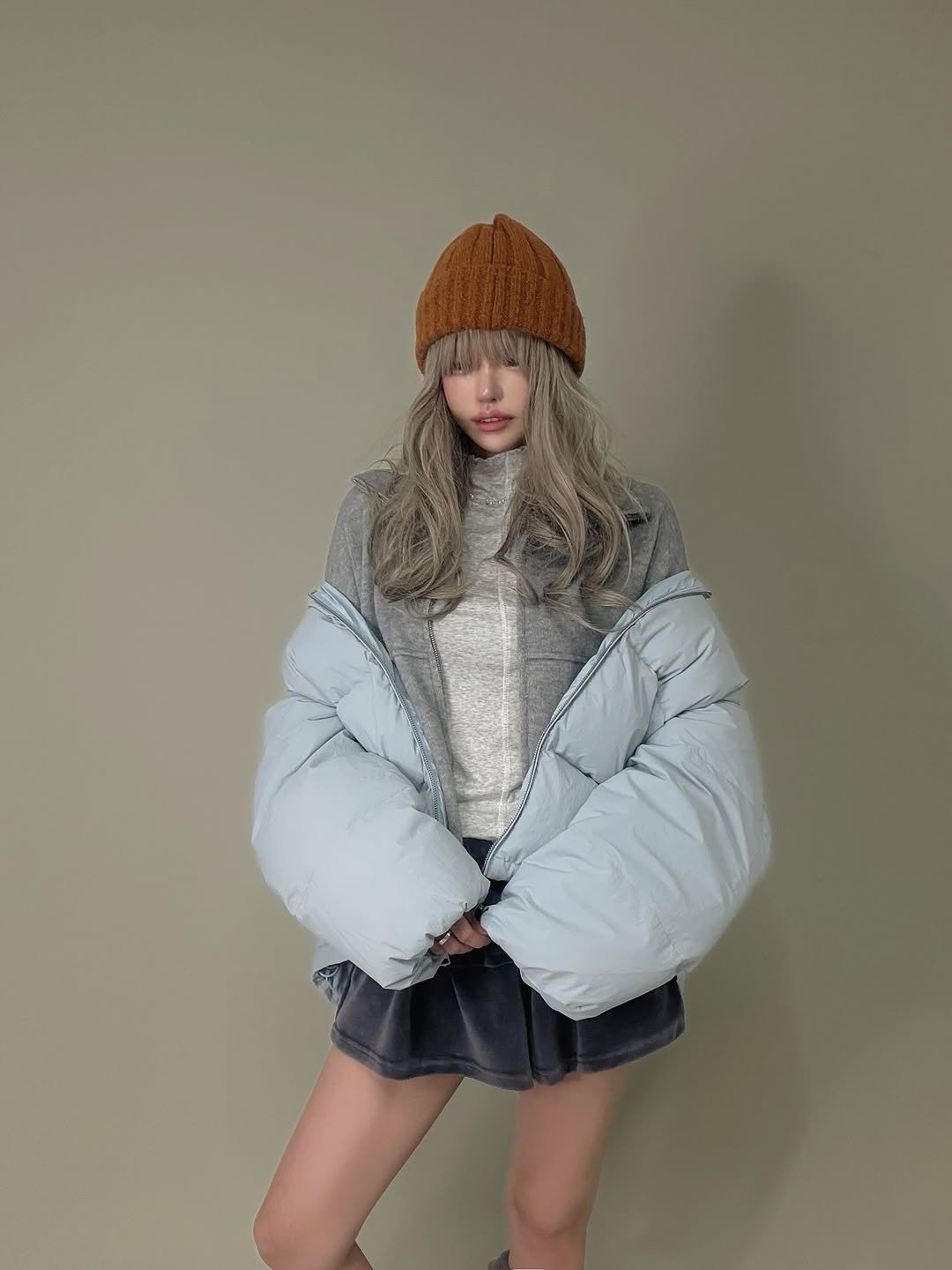 Photo by Jihye Seo on October 21, 2025. May be an image of duffle coat, goosedown coat, fur coat, overcoat, knit, jacket, parka and text.