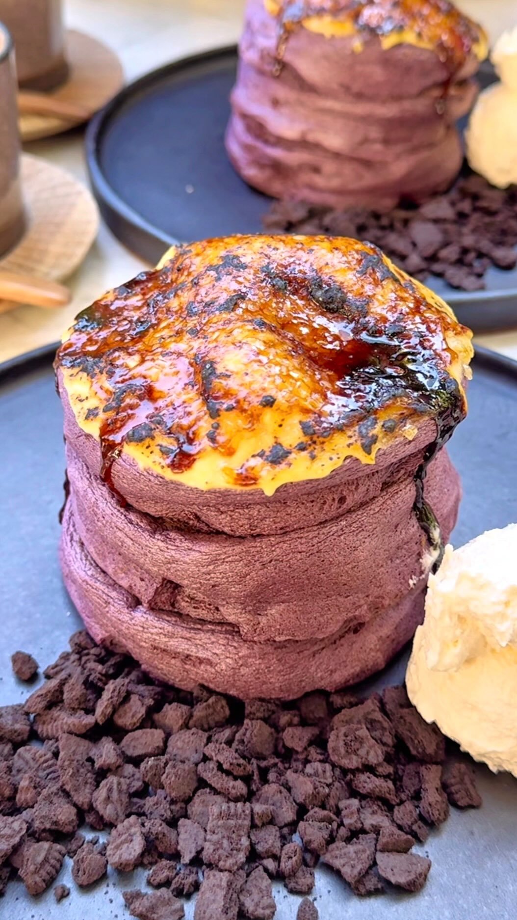 gacchi_gourmet 게시물 이미지: 【芋好き必見！焼き芋ブリュレパンケーキ🍠】
 東京乃木坂にある『512...