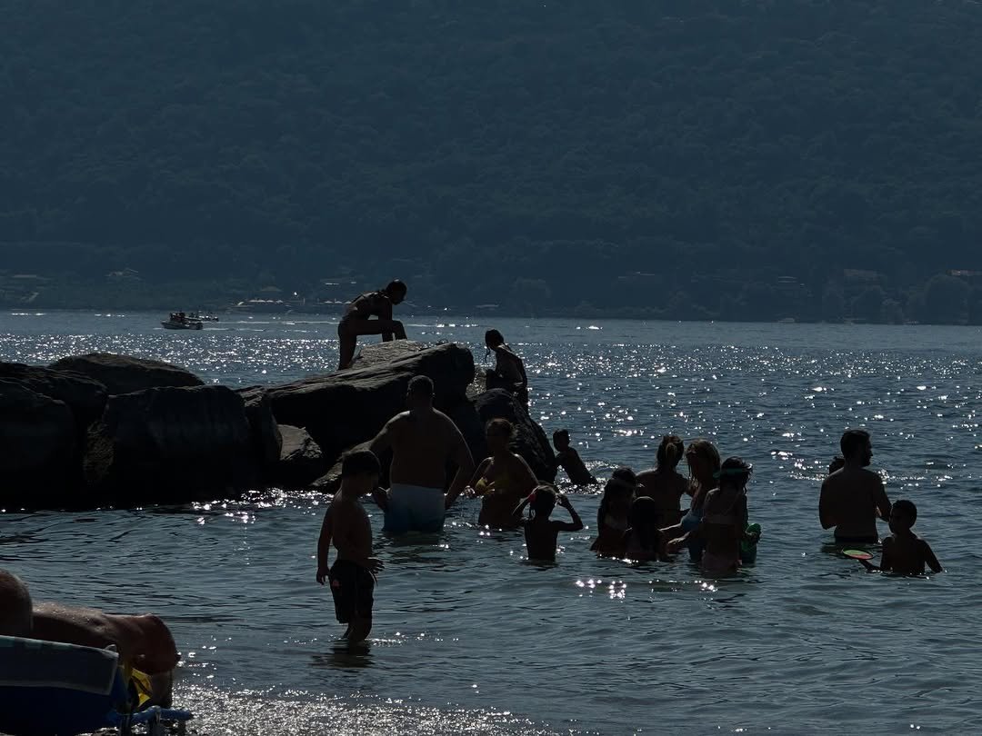 Photo by ga on September 08, 2025. May be an image of 10 people, people swimming, raft and text.