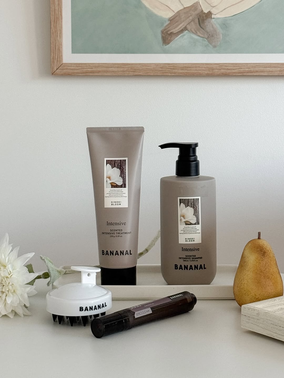 Photo shared by 감자하우스 | 집꾸미기 | 홈스타일링 | 육아•살림 on September 11, 2025 tagging @bananal_official. May be an image of fragrance, hair product, hand cream, lotion and text.