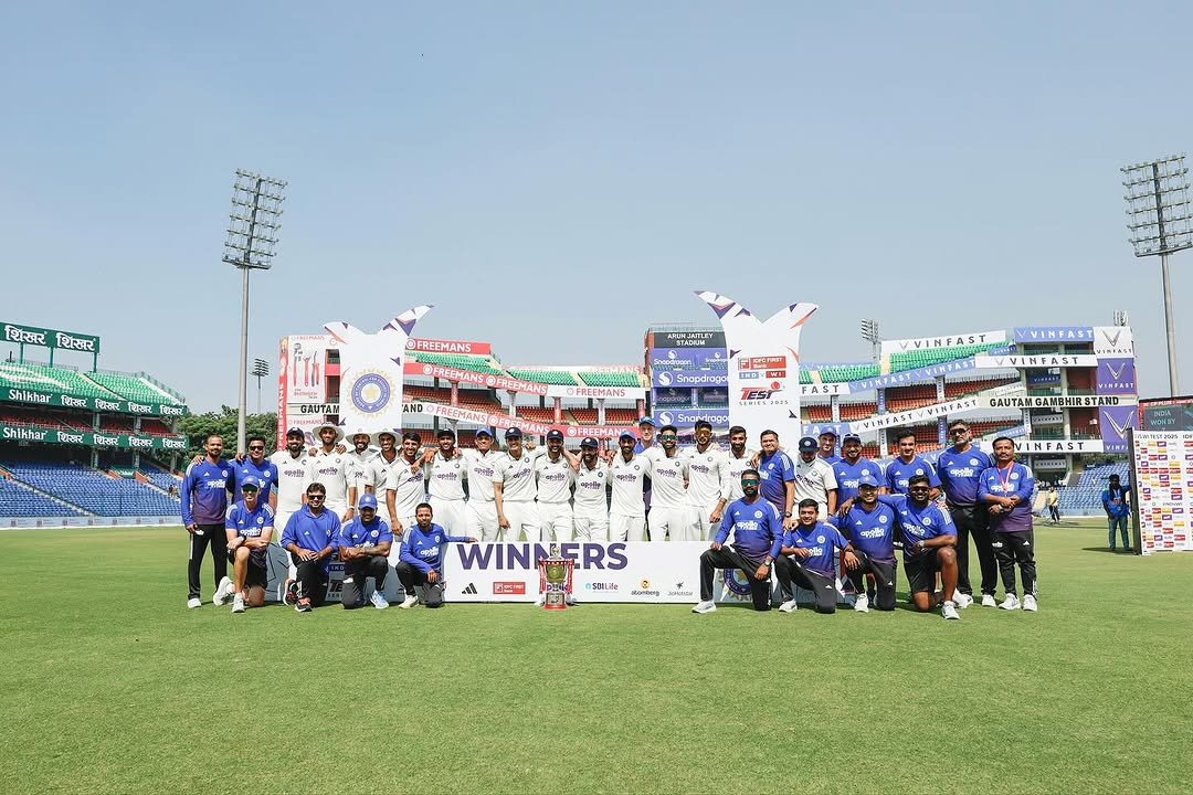 Photo by Gautam on October 13, 2025. May be an image of soccer, stadium and text.