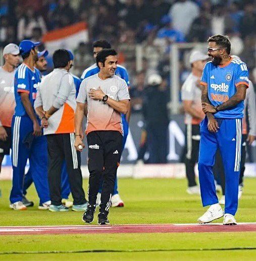 Photo by Gautam Gambhir on December 19, 2025. May be an image of cricket and stadium.