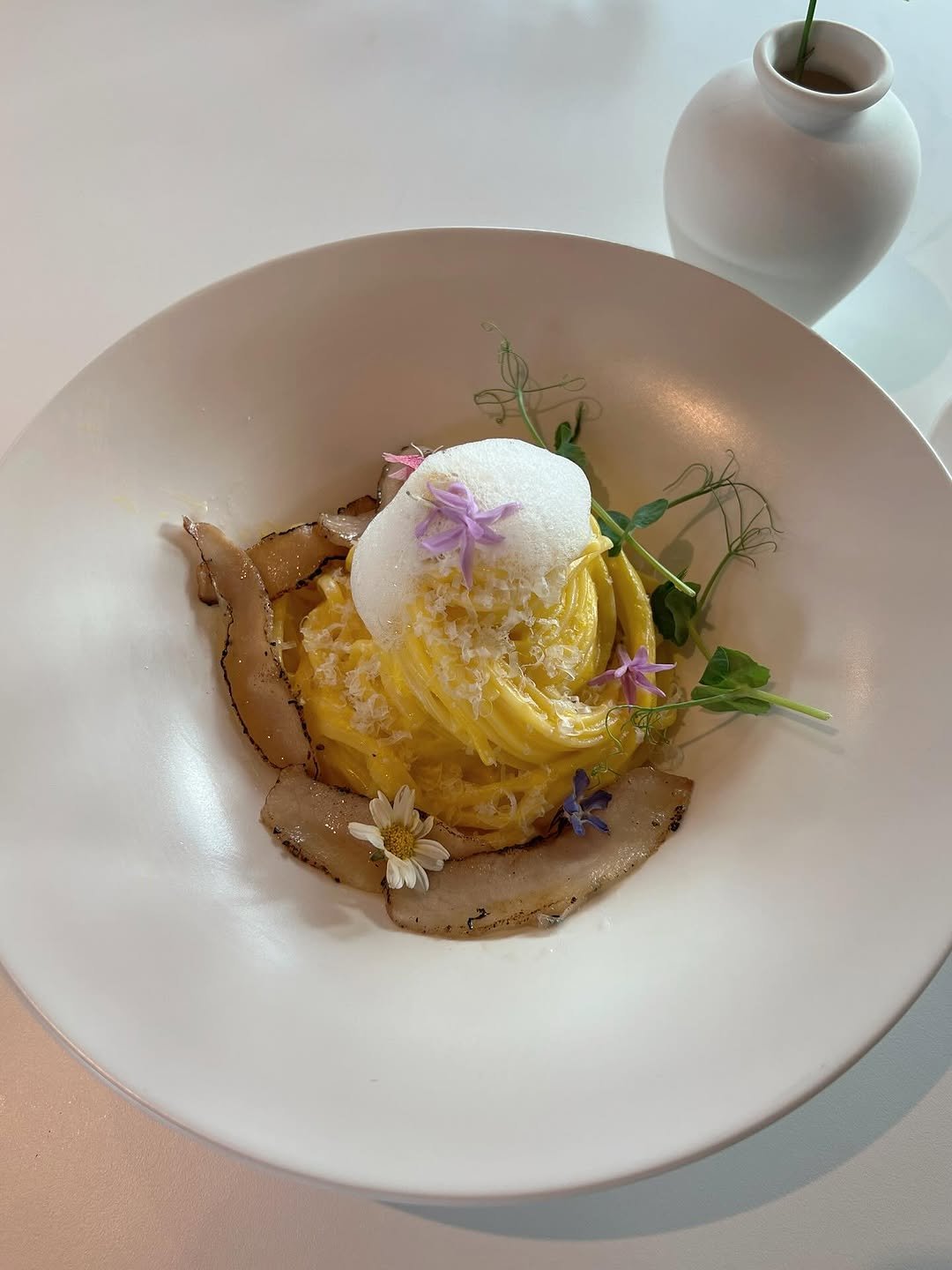 Photo by 가영 on July 11, 2025. May be an image of egg yolk, dessert and text.