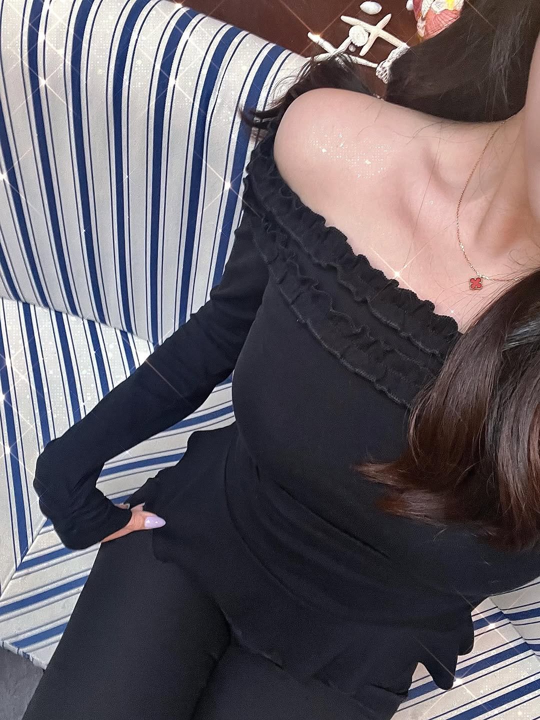 Photo shared by 가영 on April 20, 2026 tagging @micane_official, and @micane_archive. May be an image of top, turtleneck and text.