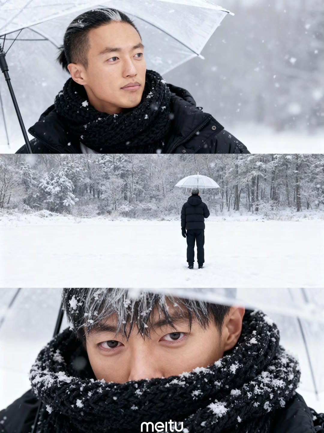 Photo by Youtube 괴짜TV on October 31, 2025. May be an image of parka, umbrella and text.