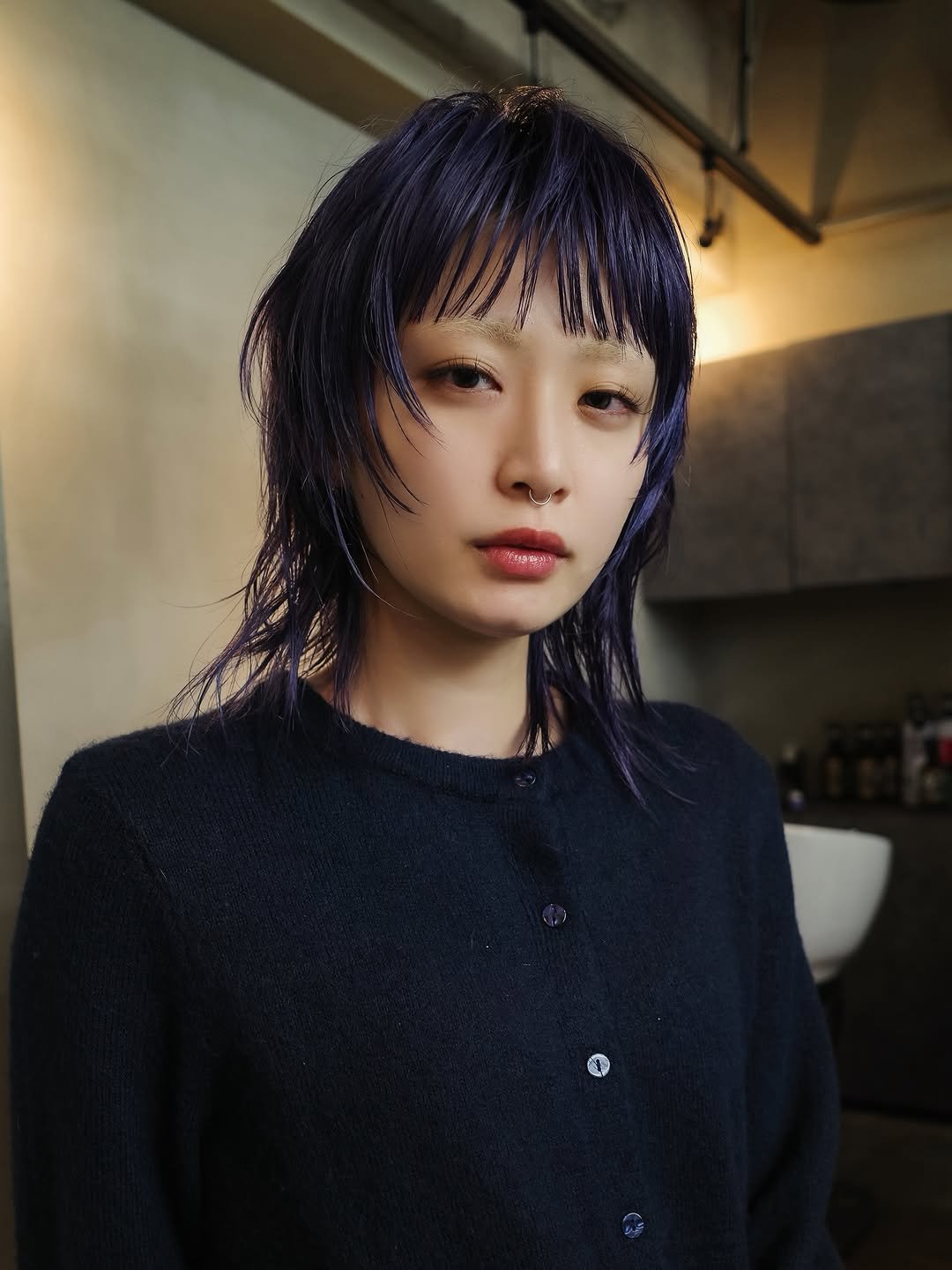 Photo by TOMO 渋谷 美容師  ハイトーン/ボブ 矢崎友也 on March 06, 2026. May be an image of one or more people, braids, bangs, makeup and text.