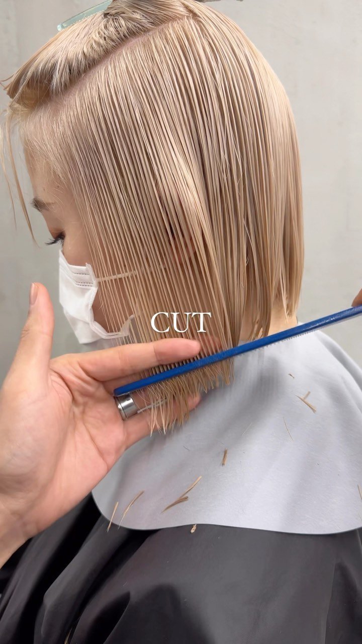 geeks_tomo 게시물 이미지: ボブ✂️✂️✂️
.
.
.
#ブリーチカラー#ケアブリーチ...