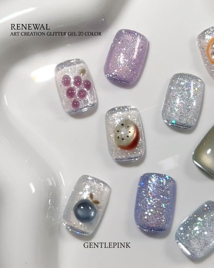 gentlepink_official 게시물 이미지: GENTLEPINK Art Creation Glitter Gel 20 COLOR...