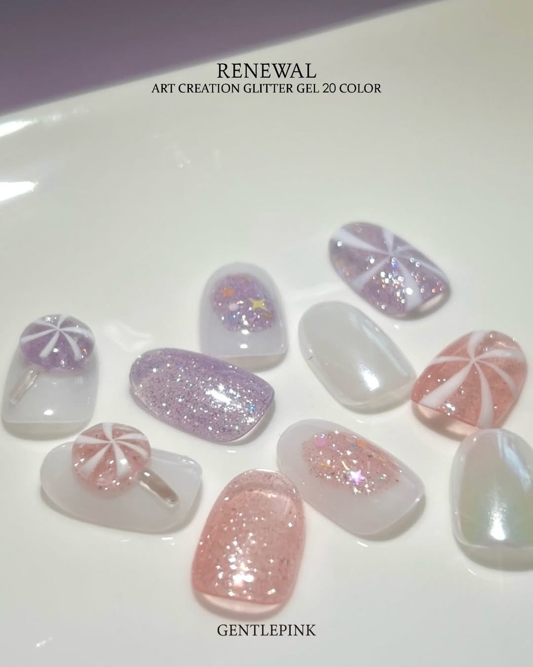 gentlepink_official 게시물 이미지: GENTLEPINK Art Creation Glitter Gel 20 COLOR...