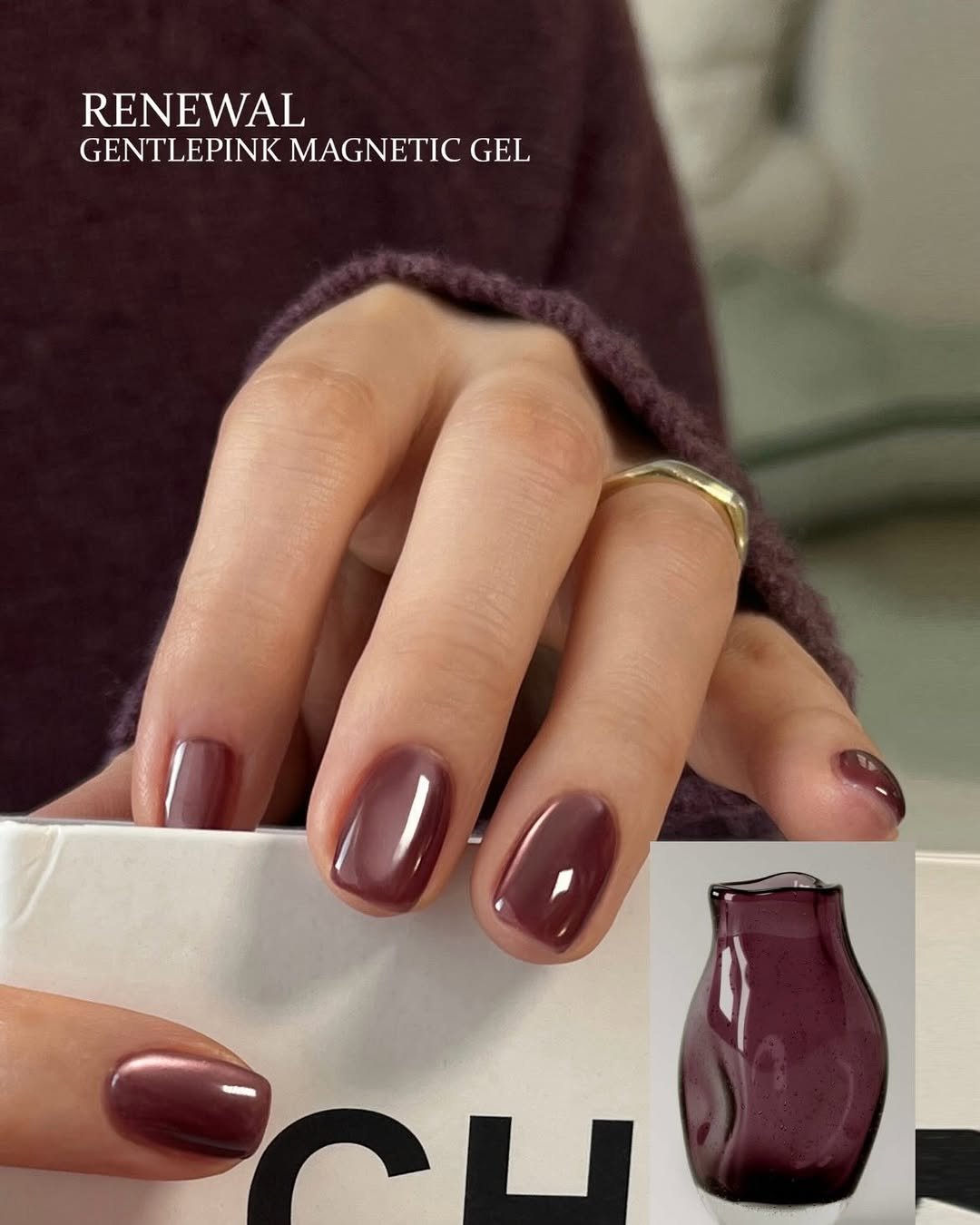 Photo by GENTLEPINK 젠틀핑크 공식 인스타그램 on February 01, 2026. May be an image of one or more people, fingernails and text that says 'RENEWAL GENTLEPINK MAGNETIC GENTLEPINKMAGNETICGEL GEL 00'.