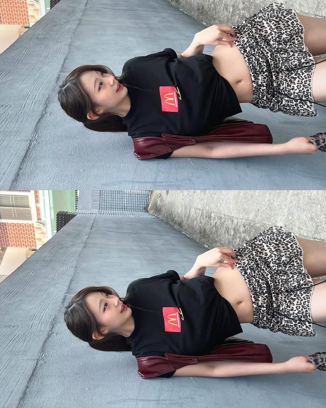 Photo shared by 은진 on May 30, 2025 tagging @mynameispeter.shop. May be an image of activewear, sleepwear, top, sweatpants and shorts.