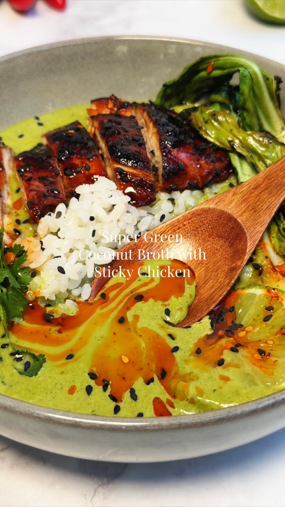 georgiamaysalamat 게시물 이미지: Super Green Coconut Broth with Sticky Chicken...