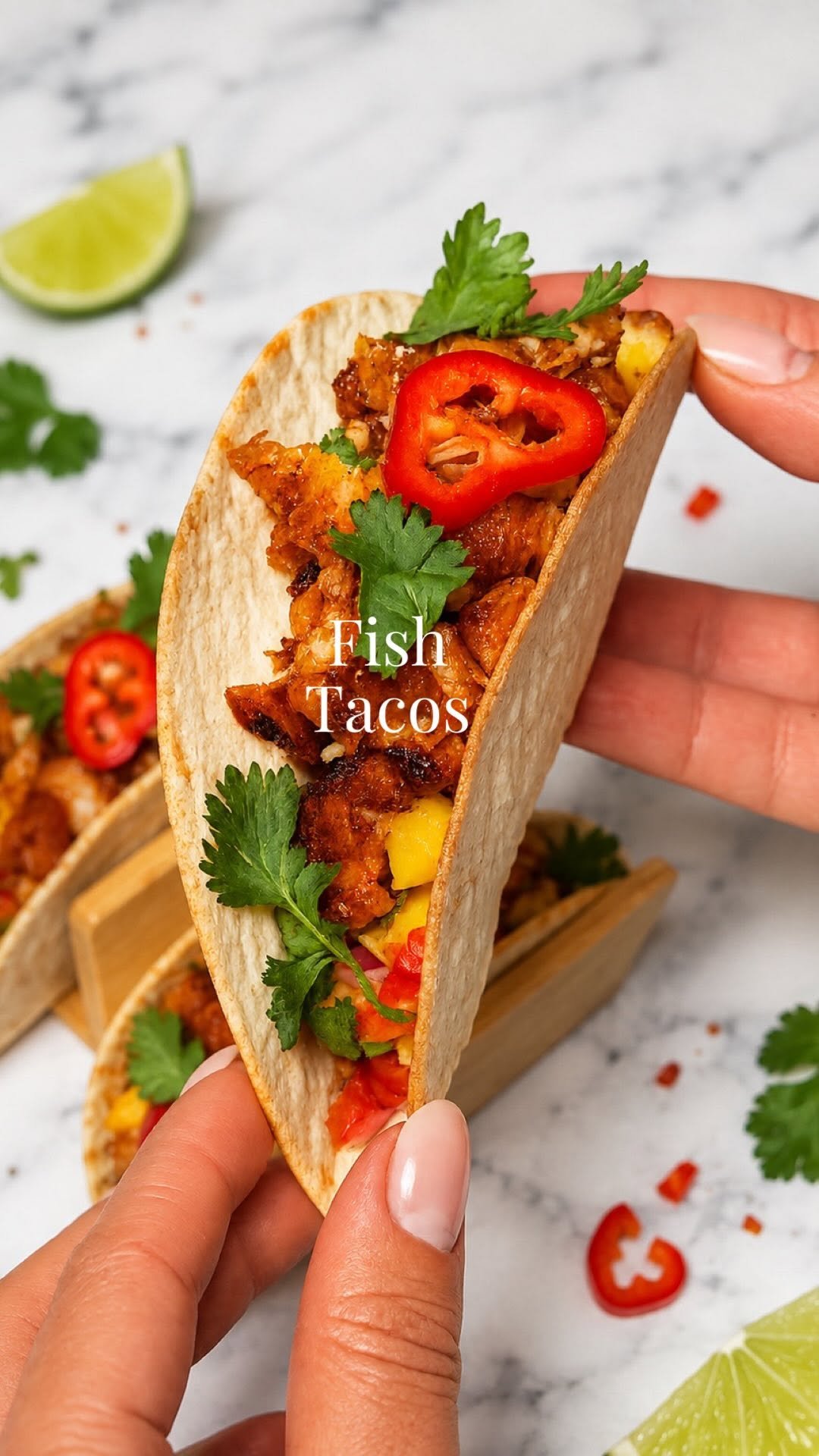 georgiamaysalamat 게시물 이미지: Fish Tacos with Mango Salsa & Spicy Sriracha...