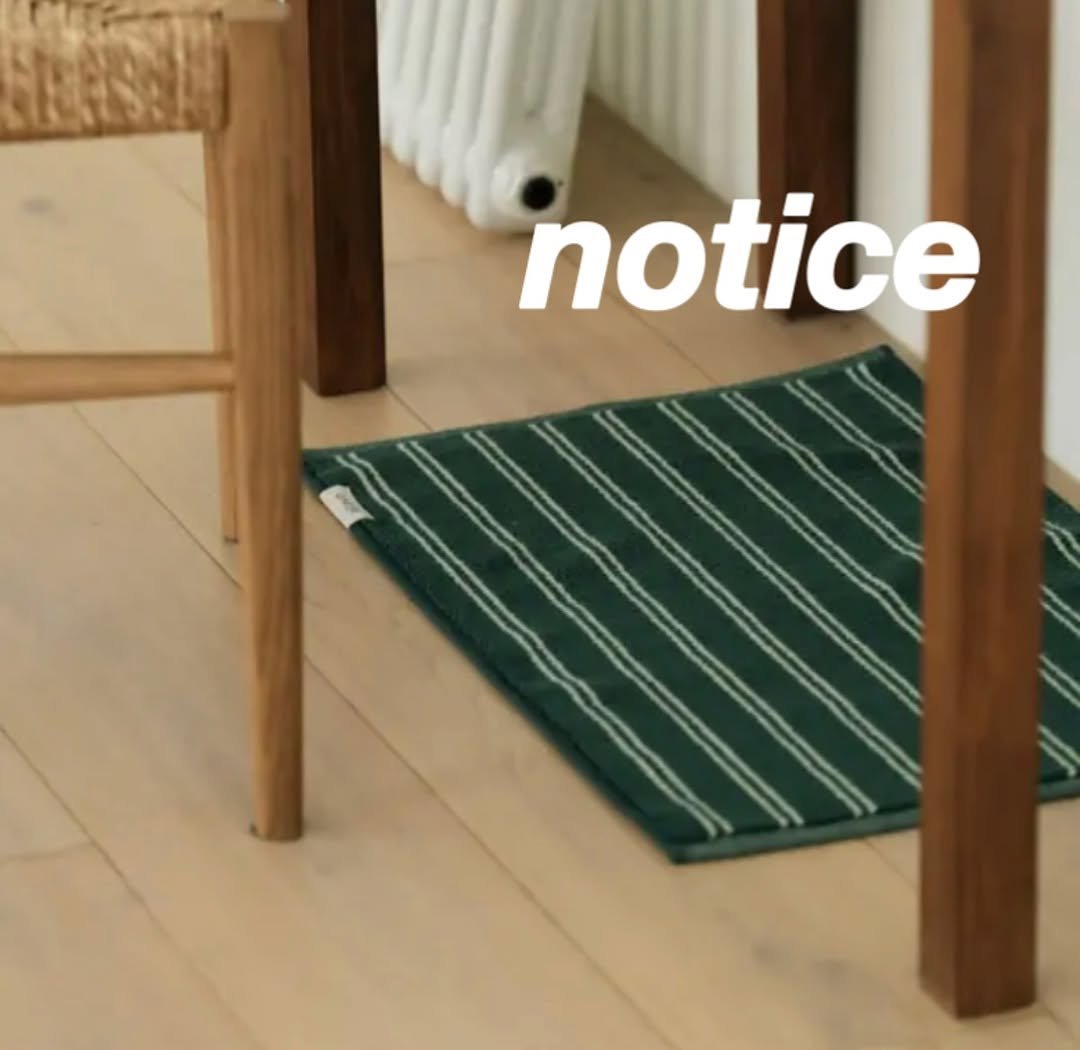 Photo by 꿀팁 알려주는 꿀양🍯1일 1분 꿀팁 on August 06, 2025. May be an image of welcome mat, bathmat, placemat, carpet and text that says 'notice'.