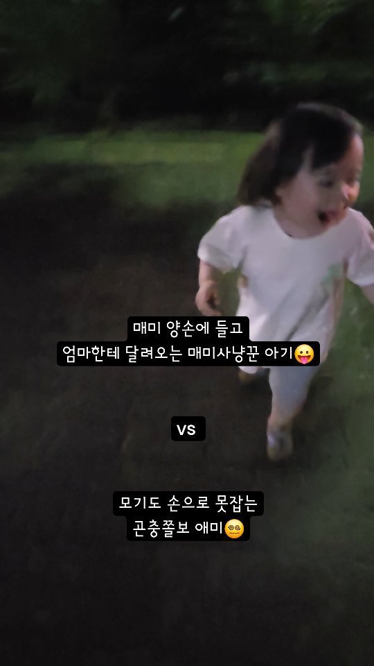 gguljaem_suamoa 게시물 이미지: 엄마 매미 보여주려고 양손에 매미들고 뛰어오는 애기😛

엄마는 매미...