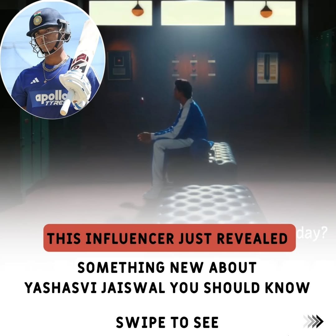 Photo by ghantaa on February 19, 2026. May be a meme of one or more people, people playing cricket, poster and text that says 'El apollo PTYRE TYRE THIS INFLUENCER JUST REVEALED day? SOMETHING NEW ABOUT YASHASVI JAISWAL YOU SHOULD KNOW SWIPE to SEE'.