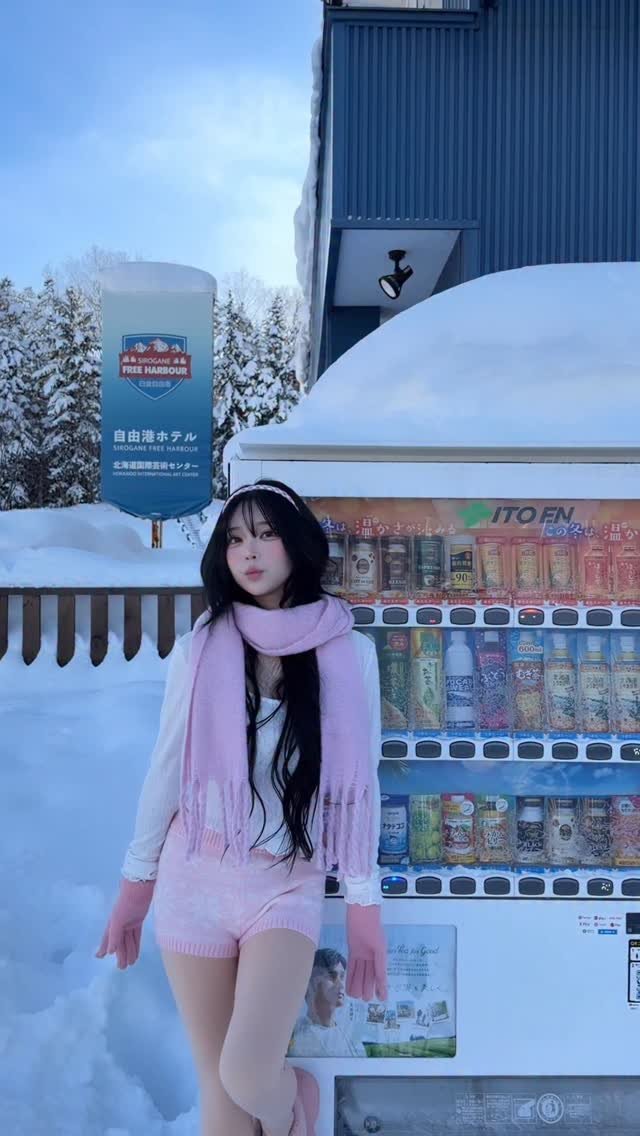 gini_s2_ 게시물 이미지: 눈 초밥 자판기 ❄️☃️🤍