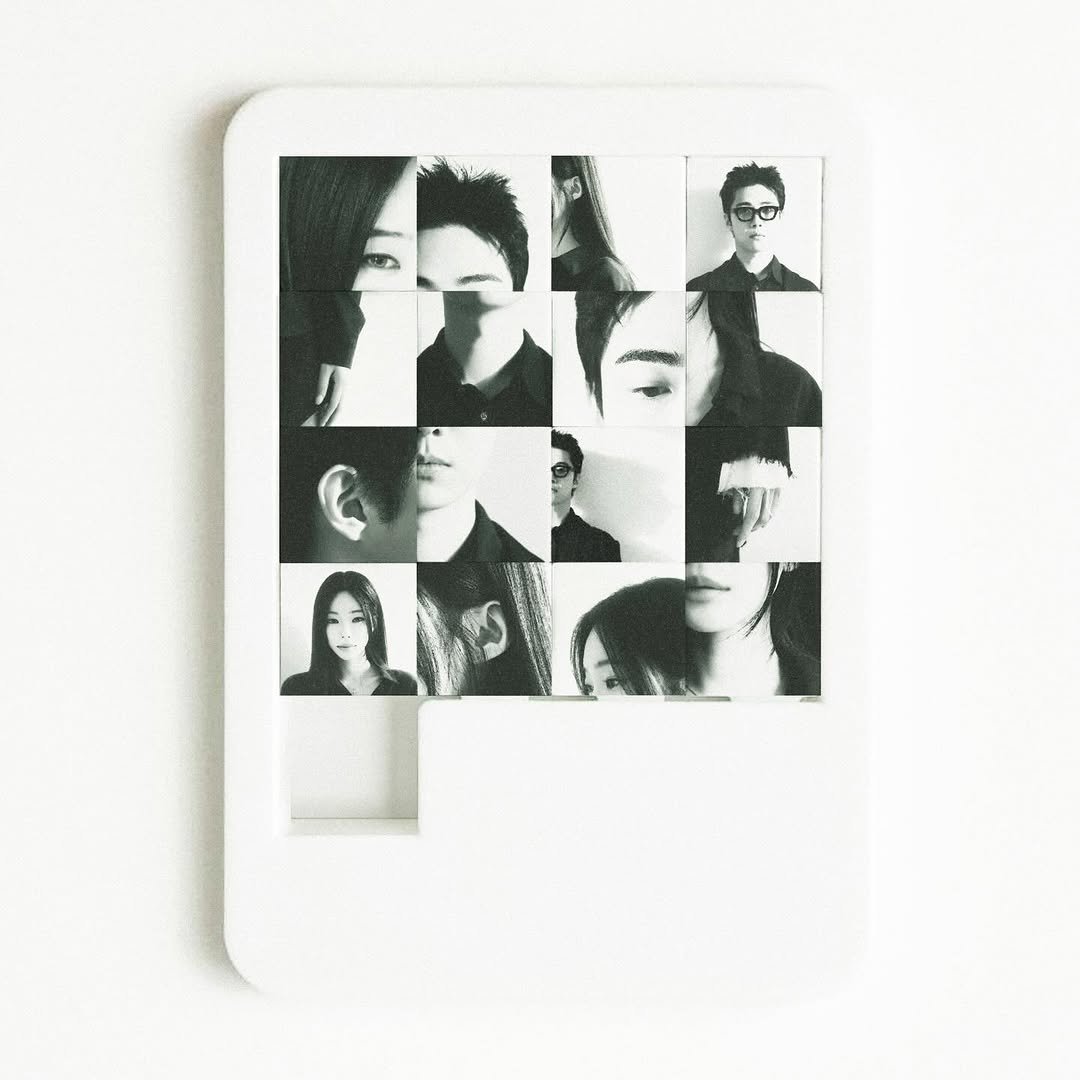 Photo shared by 기리보이 WSH on January 28, 2026 tagging @heizeheize. May be an image of polaroid, light switch, clipboard, picture frame and text.