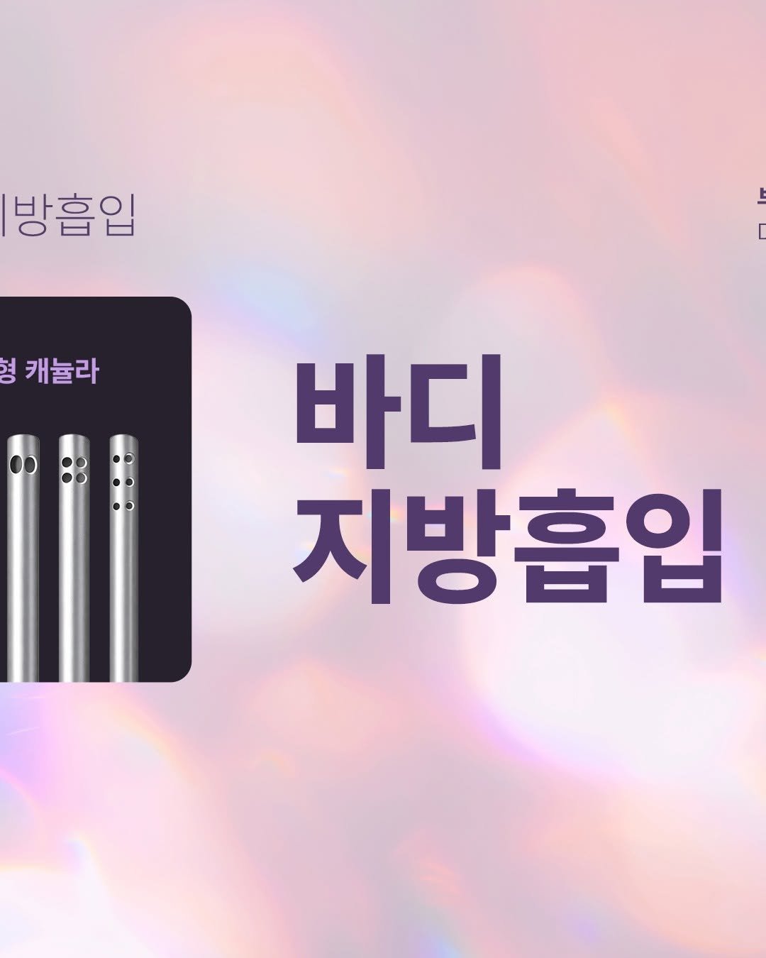 Photo by 기린성형외과 [성형센터] on January 15, 2026. May be an image of poster, card and text that says '방흡입 형 캐눌라 바디 지방흡입'.