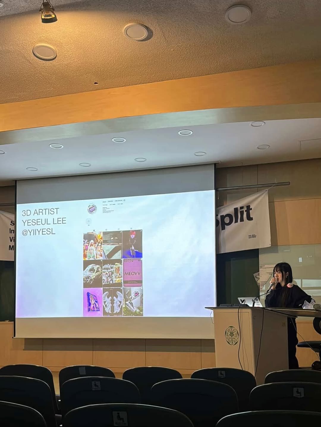 Photo shared by Yeseul Lee on November 20, 2025 tagging @gizmo_kr_. May be an image of screen and text that says '3D ARTIST YESEUL LEE @YIIYESL plit 唇倫 MEOVY Cada'.