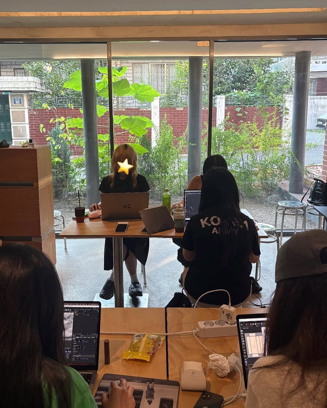 Photo by Gizmo on August 05, 2025. May be an image of 4 people, people studying, bureau, laptop, cornflower, office and text.