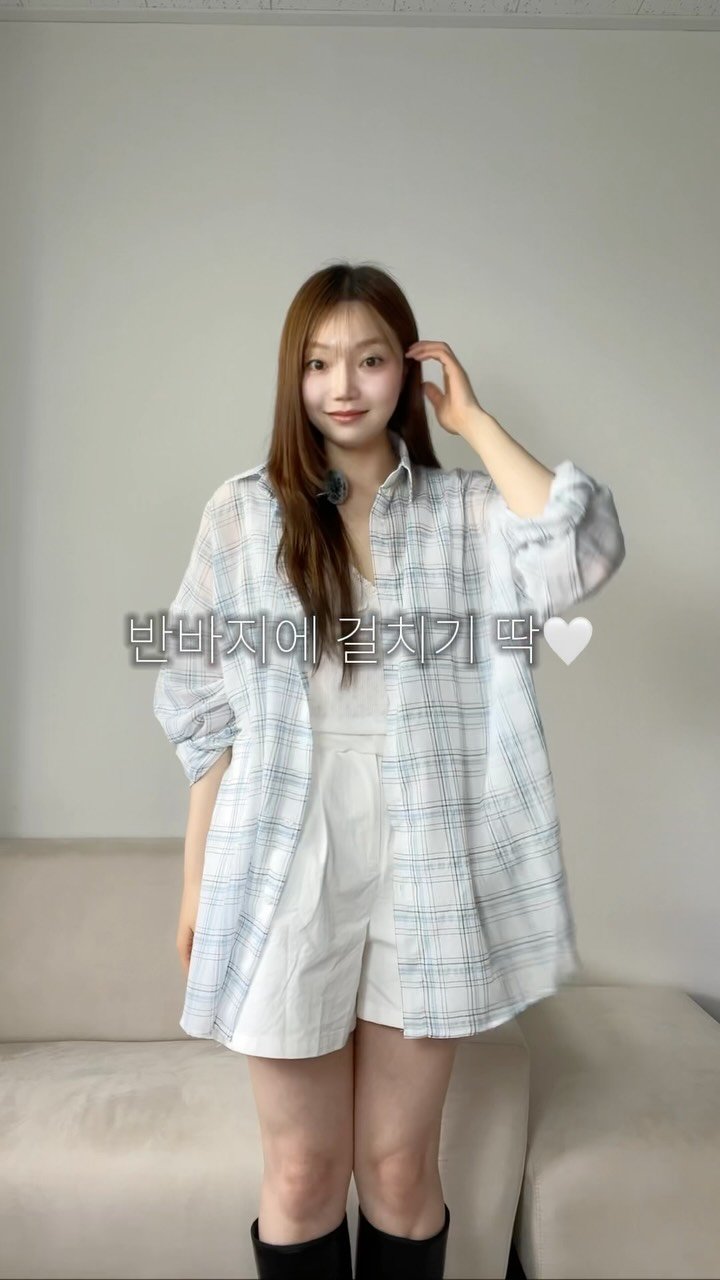 glowith_an 게시물 이미지: 핀터깔 체크 셔츠…✨2만원대로 찾아왔움🙌🏻