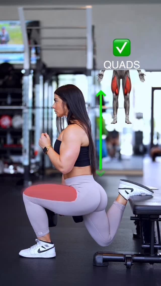 glutebodysculpt 게시물 이미지: Hot tip: quads vs glutes 👌🏻 

Bulgarian split...