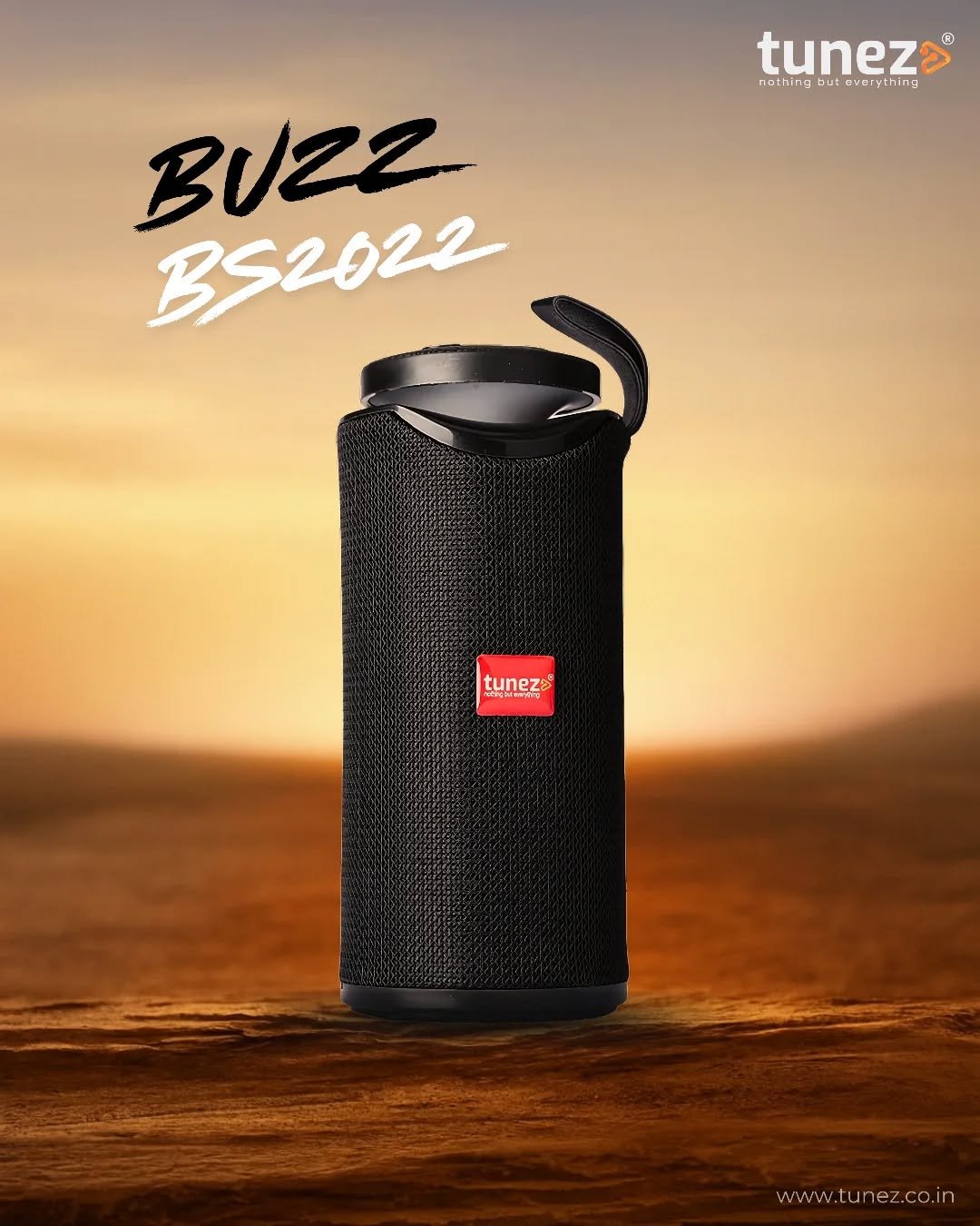 Photo by Tunez in Bengaluru,Karnataka. May be an image of speaker, lighter, subwoofer, battery, flashlight, stereo, water bottle and text that says 'tunez nathing but bu VATY nathingilunrytring nunryth king BUZZ BS2022 tunez www.tunez.co.in'.