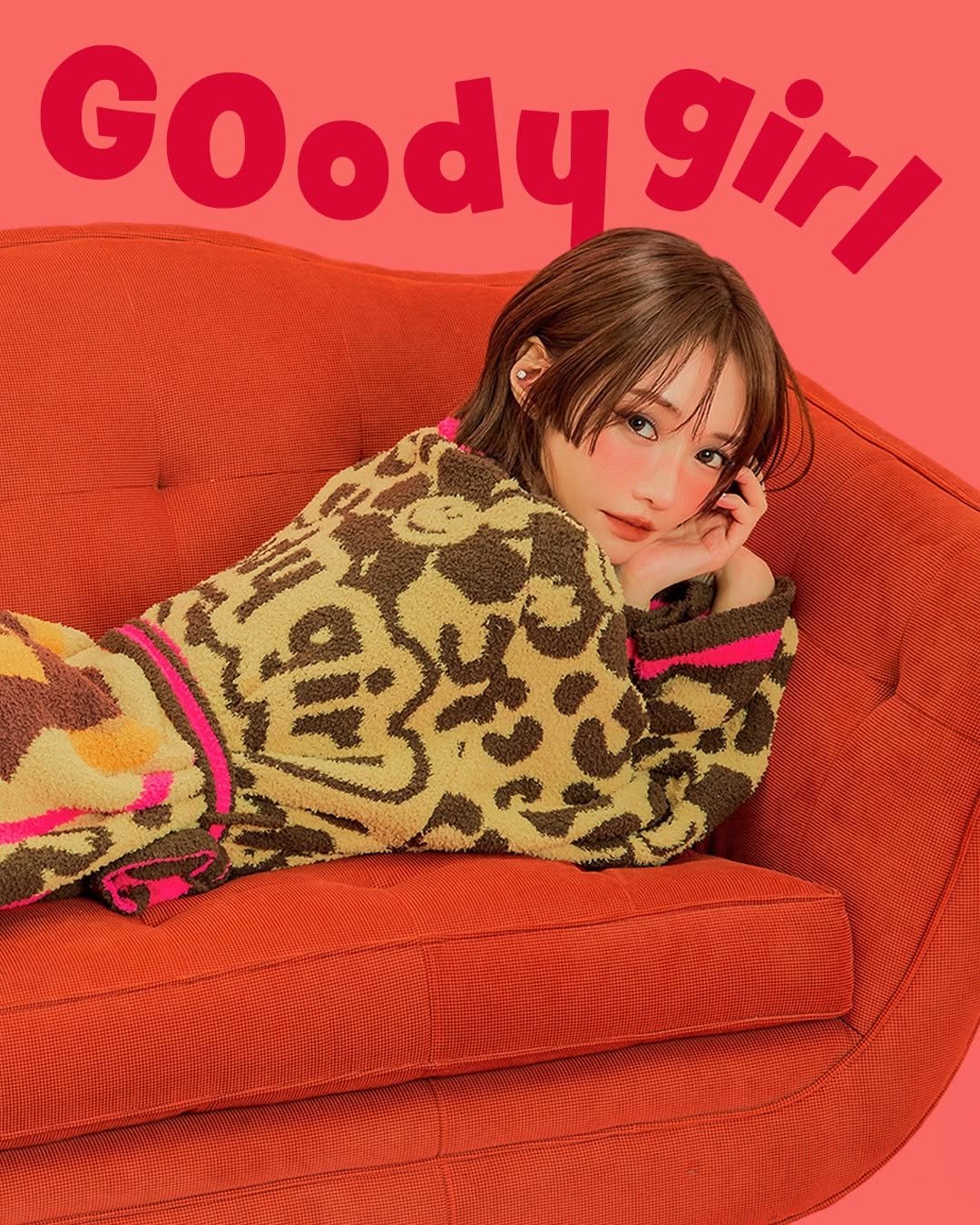 Photo shared by 고준희 GOJOONHEE on November 21, 2025 tagging @wigglewiggle_jp. May be pop art of turtleneck, poster, magazine and text that says 'GOody girl 御'.