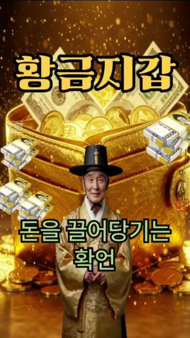 gold_dosa 게시물 이미지: 눈을 감고 상상해보자.
따뜻한 빛을 내뿜는 황금지갑이 내 손에 있다.
하늘에서...