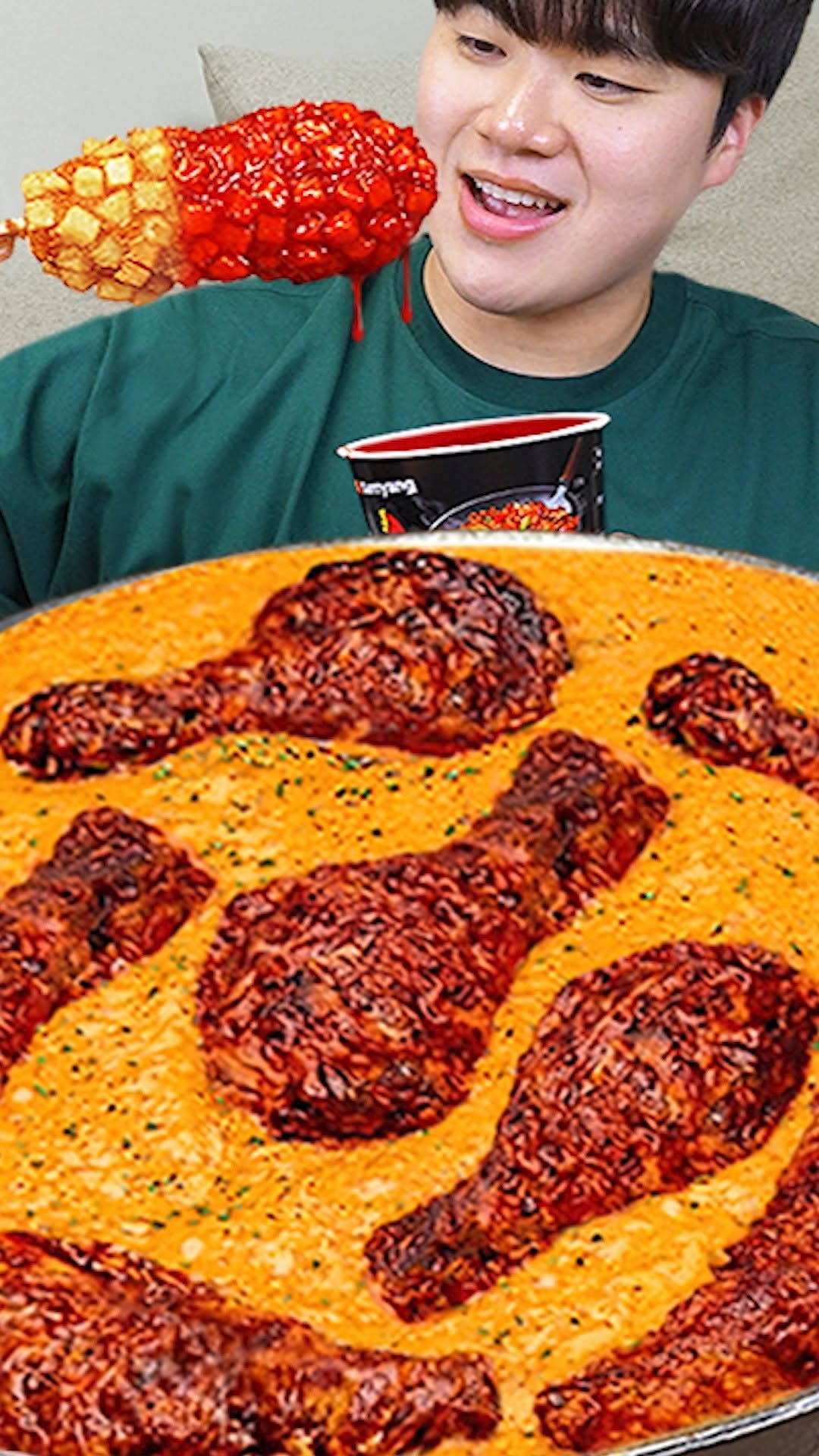 gongsam_table 게시물 이미지: Corn dog & Chicken Mukbang!!!🌭🔥
.
#food...